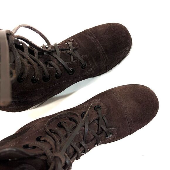 TORY BURCH Broome Suede Combat Boots (Sz 7) - Picture 7 of 11